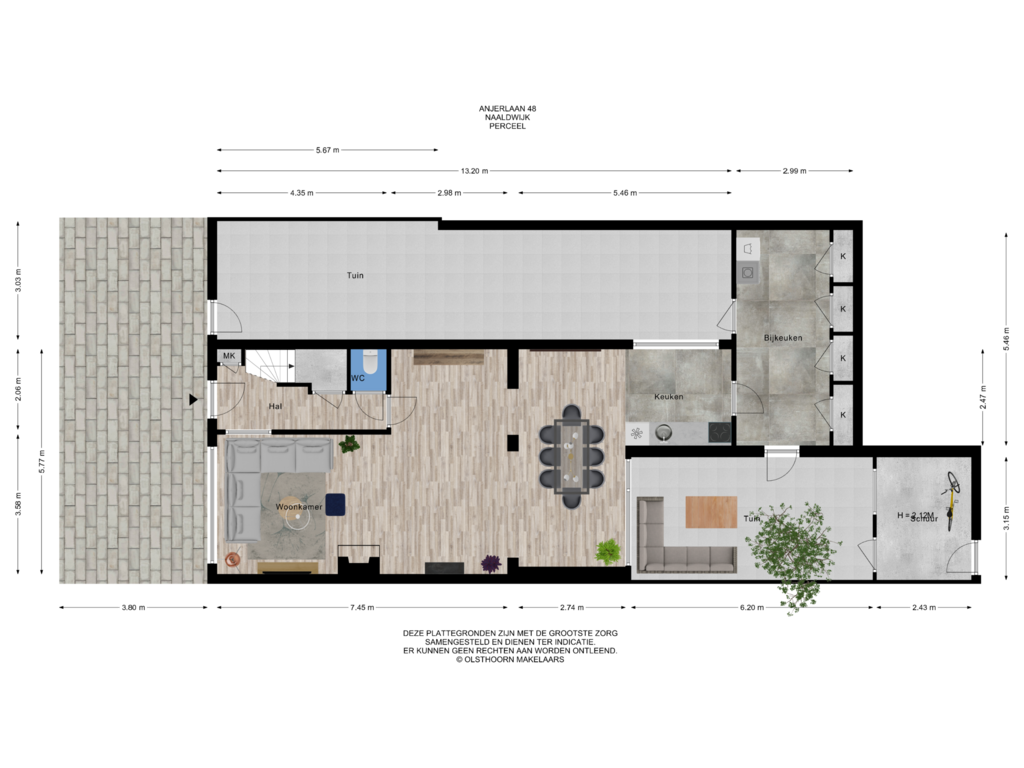 Bekijk plattegrond van Perceel van Anjerlaan 48