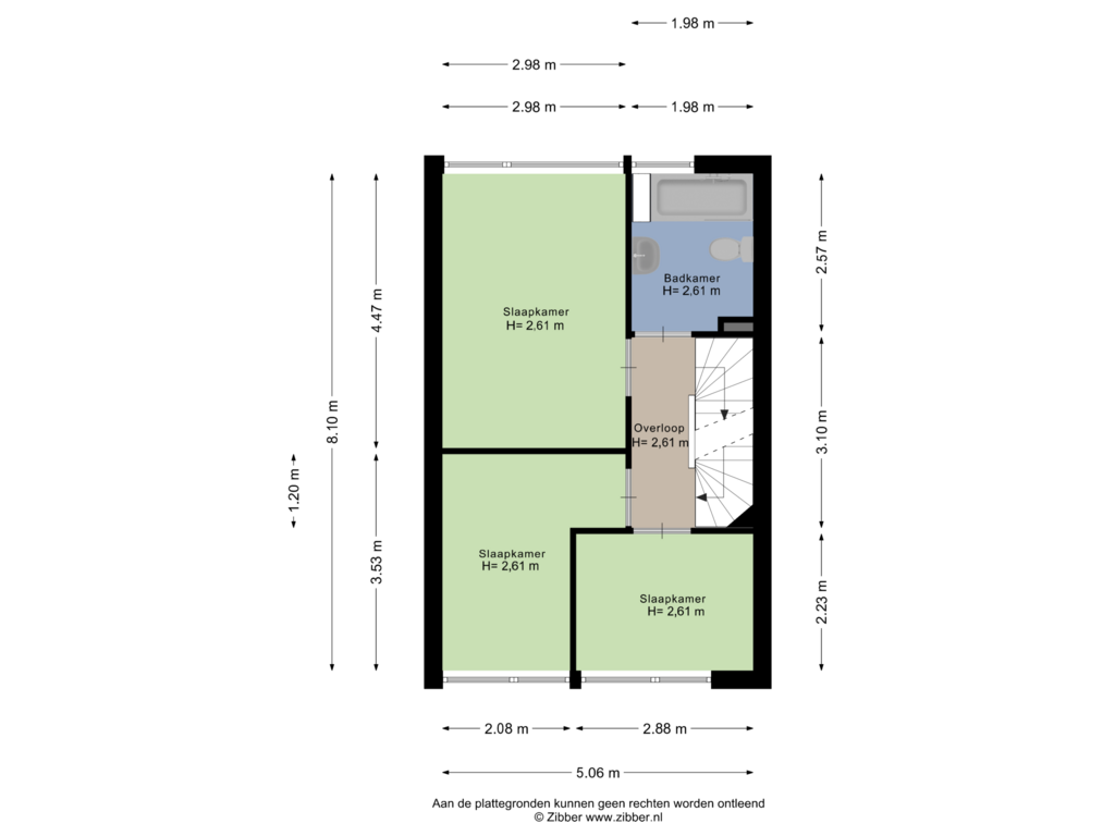 Bekijk plattegrond van Eerste verdieping van Venusstraat 3