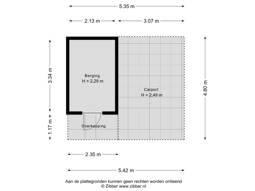 Bekijk plattegrond van Berging van Venusstraat 3