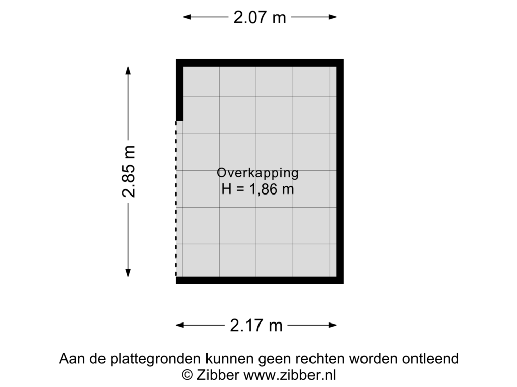 Bekijk plattegrond van Overkapping van Venusstraat 3