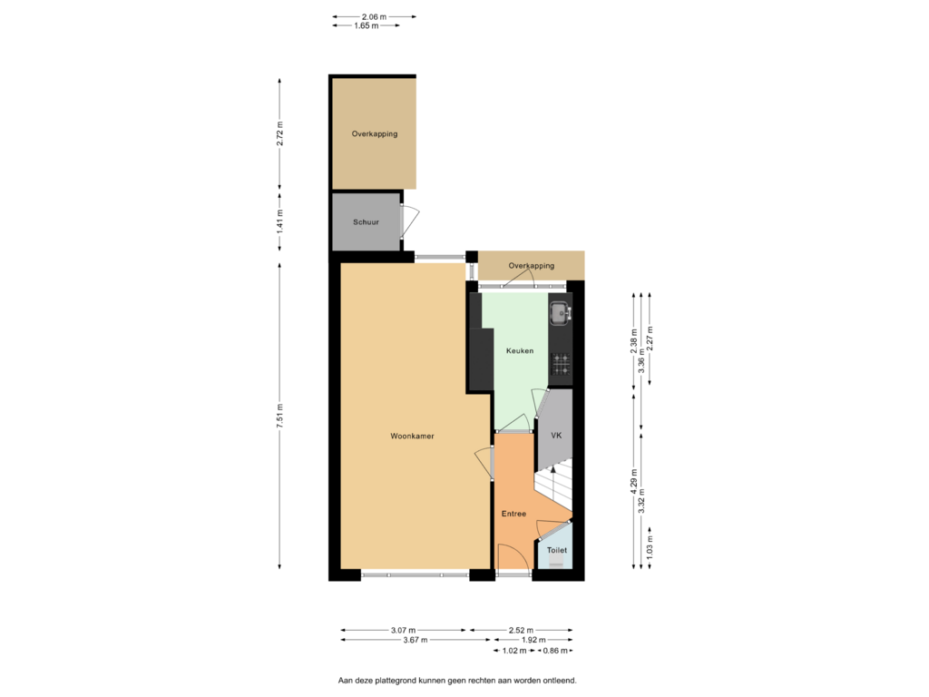 Bekijk plattegrond van Begane grond van Lindestraat 12