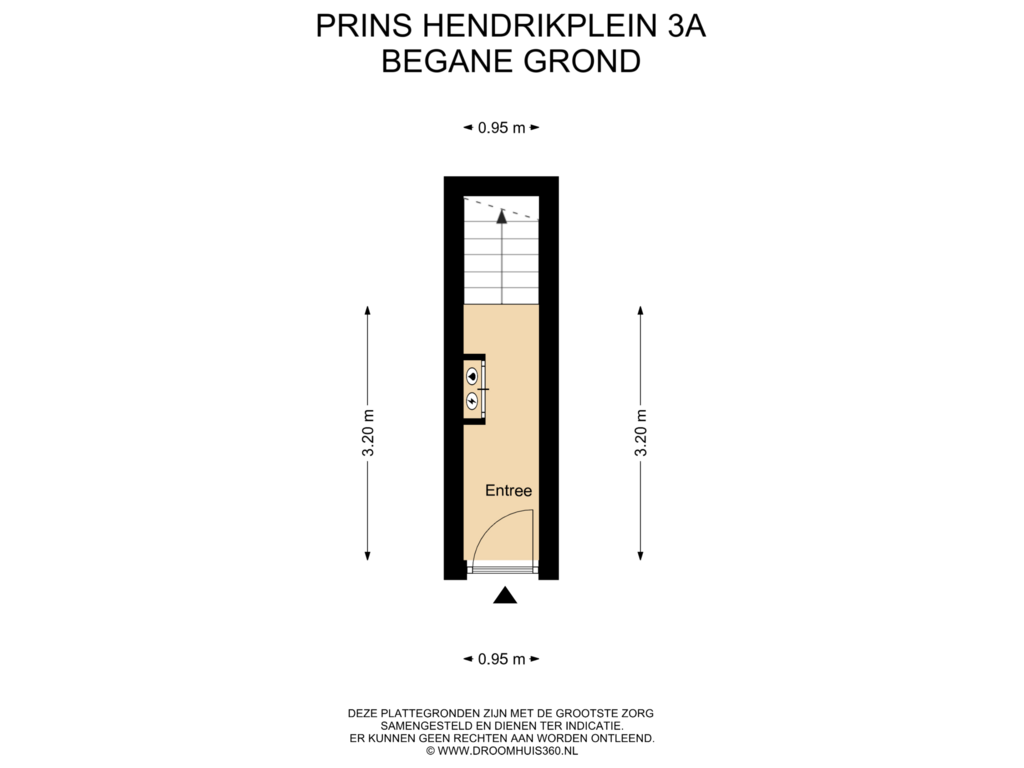 Bekijk plattegrond van Begane Grond van Prins Hendrikplein 3-A