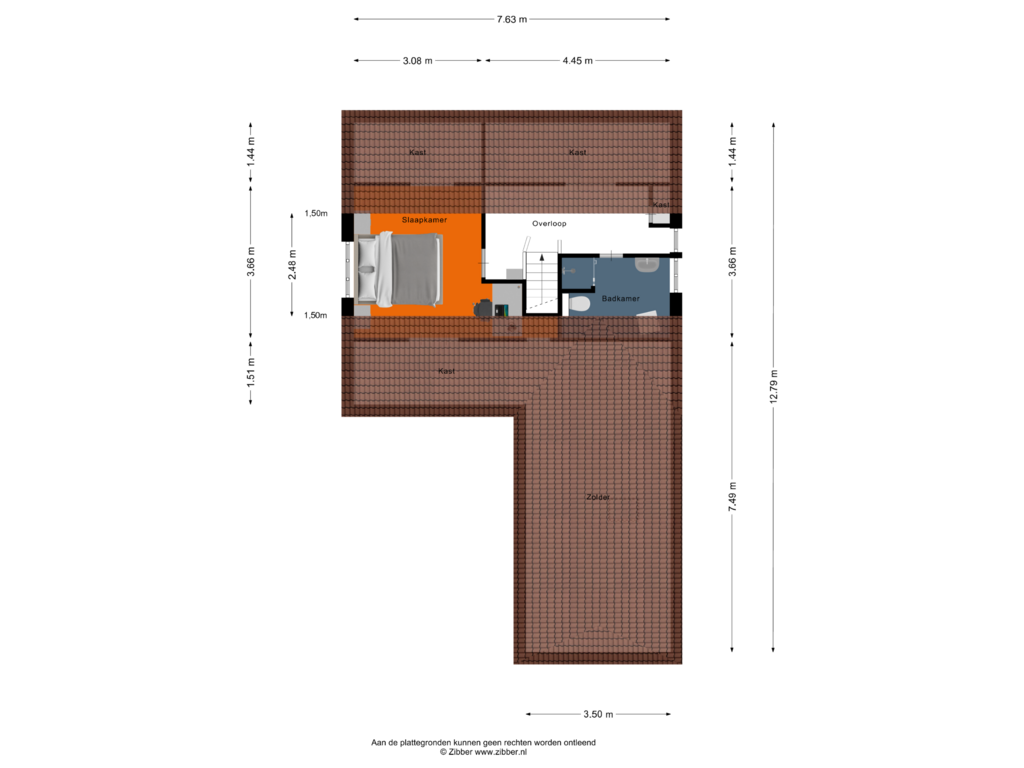 Bekijk plattegrond van Eerste verdieping van Potdijk 8-D28