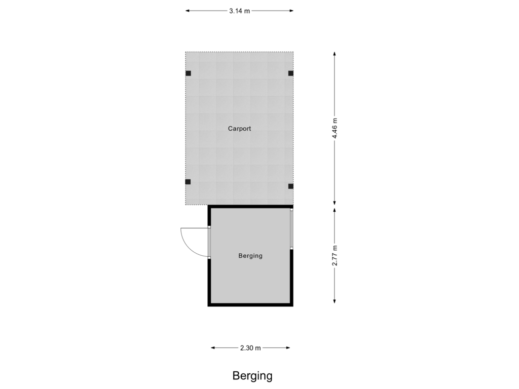 Bekijk plattegrond van Berging van H. Bierlingstraat 1