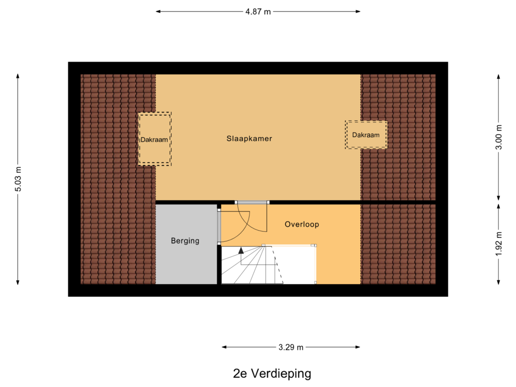 Bekijk plattegrond van 2e Verdieping van De Meent 13