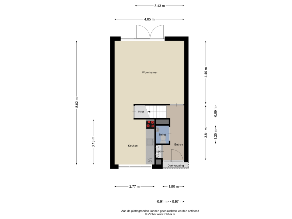 Bekijk plattegrond van Begane Grond van Longkruid 14