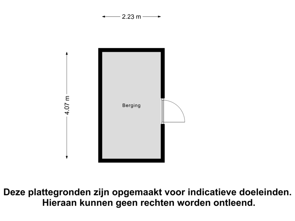 View floorplan of Berging of Rassegemstraat 4