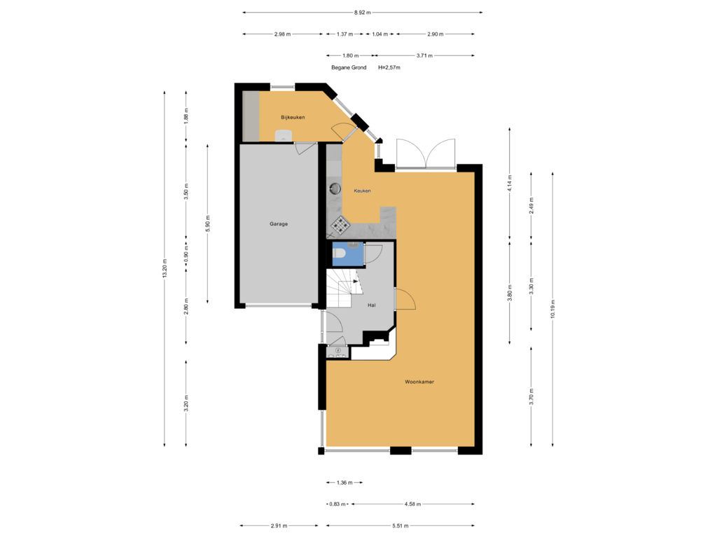 Bekijk plattegrond van Begane Grond van Schout 6