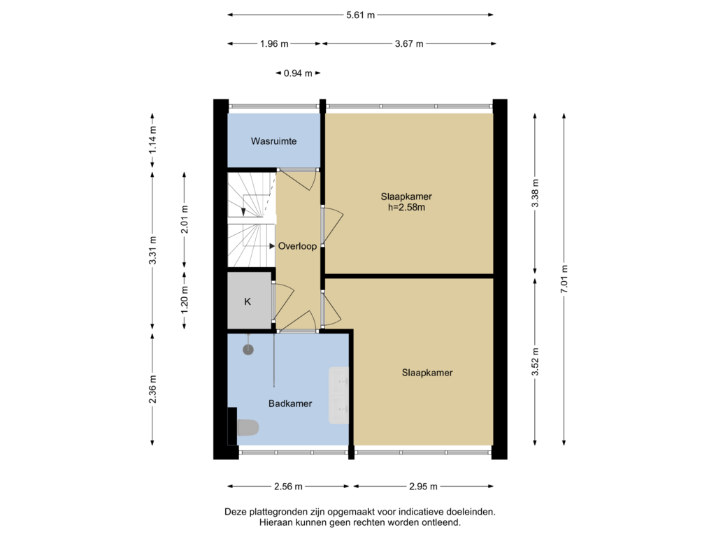 View floorplan of Verdieping 1 of Molièreweg 623