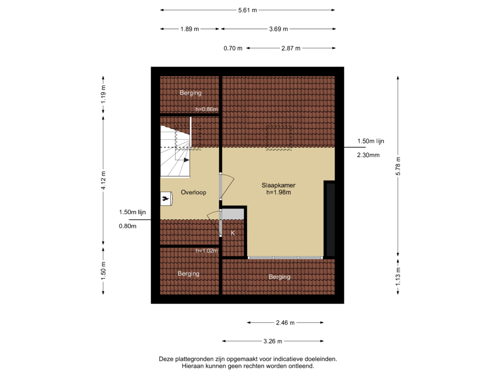 View floorplan of Verdieping 2 of Molièreweg 623