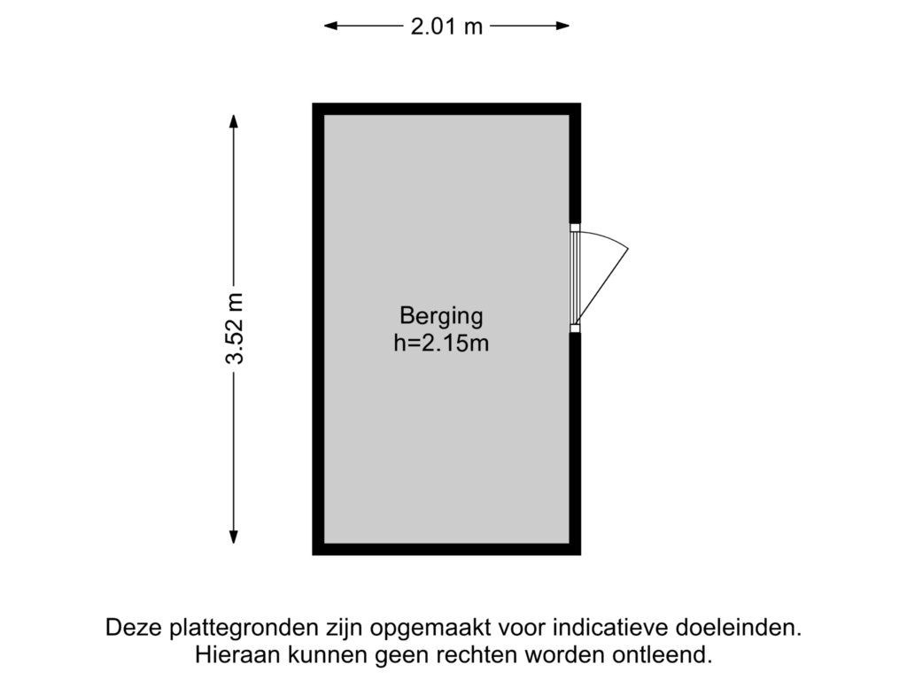 View floorplan of Berging of Molièreweg 623