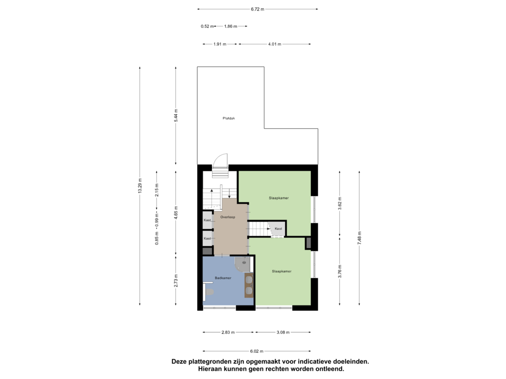 Bekijk plattegrond van Eerste Verdieping van Rivierstraat 22