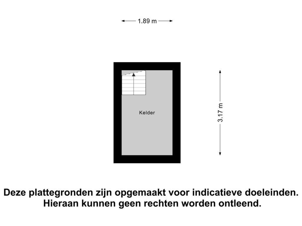 Bekijk plattegrond van Kelder van Rivierstraat 22