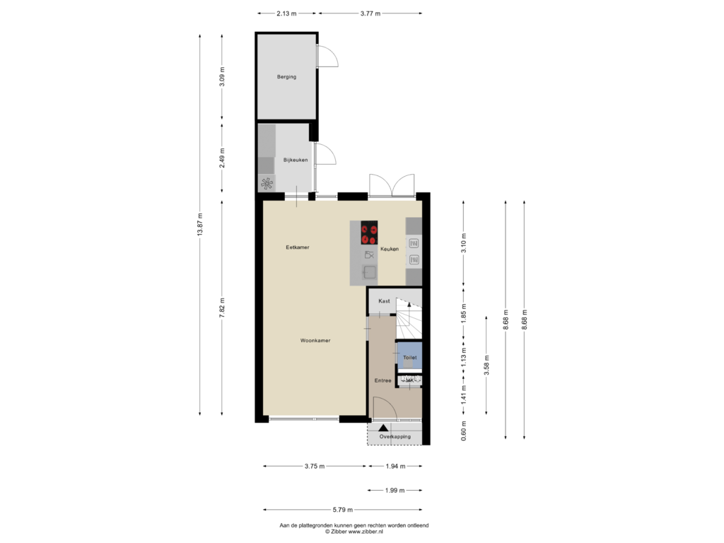 Bekijk plattegrond van Begane Grond van Salland 237