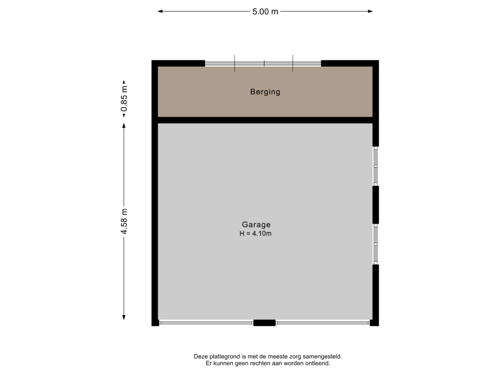 Bekijk plattegrond van Garage van Unikenstraat 11