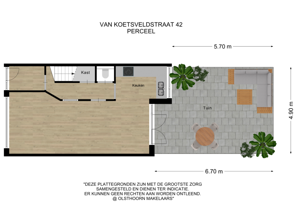 Bekijk plattegrond van Tuin van Van Koetsveldstraat 42