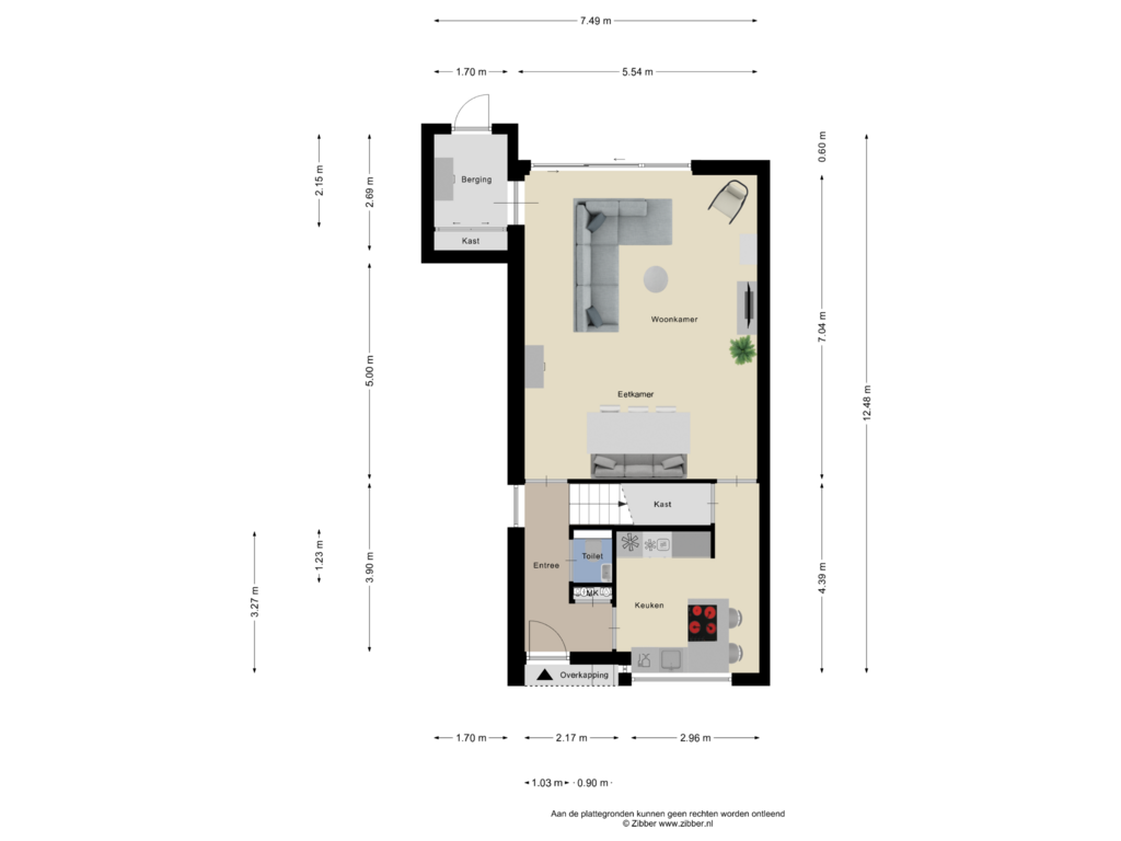 Bekijk plattegrond van Begane Grond van Steenbeltweg 43