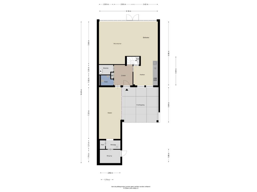 Bekijk plattegrond van Begane grond van De Vallei 124