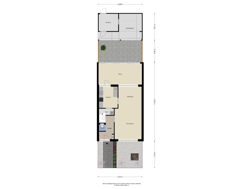 View floorplan of Begane Grond_Tuin of Saxofoonstraat 134