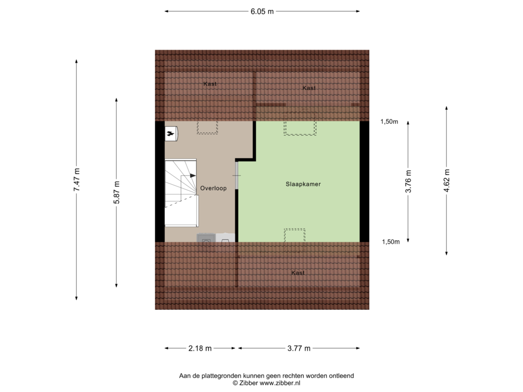 View floorplan of Tweede Verdieping of Saxofoonstraat 134