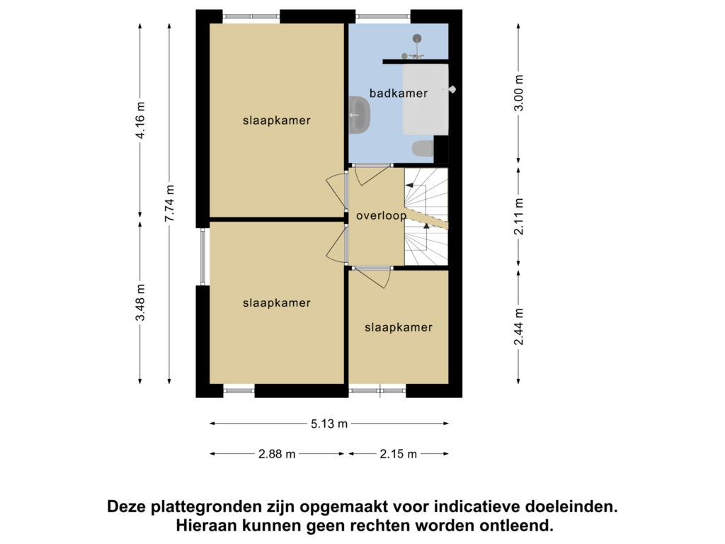 Bekijk plattegrond van 1e verdieping van Ketelberg 15