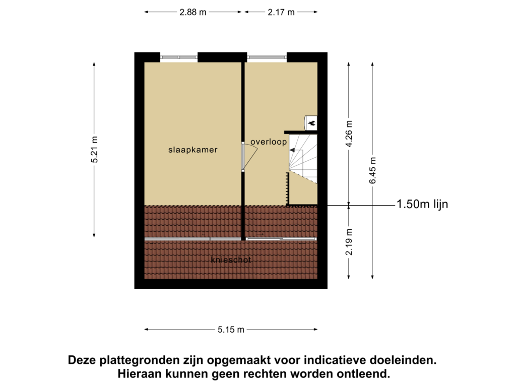 Bekijk plattegrond van 2e verdieping van Ketelberg 15