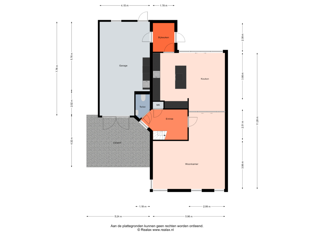 Bekijk plattegrond van Begane grond van Venebrugge 6