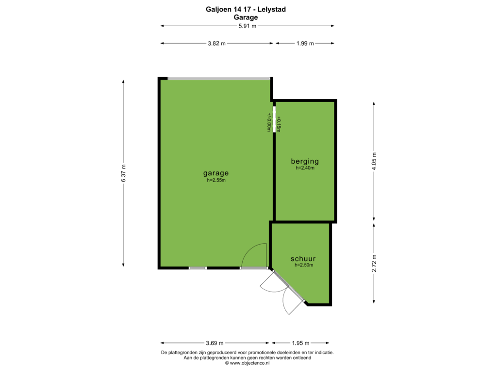 Bekijk plattegrond van GARAGE van Galjoen 14 17