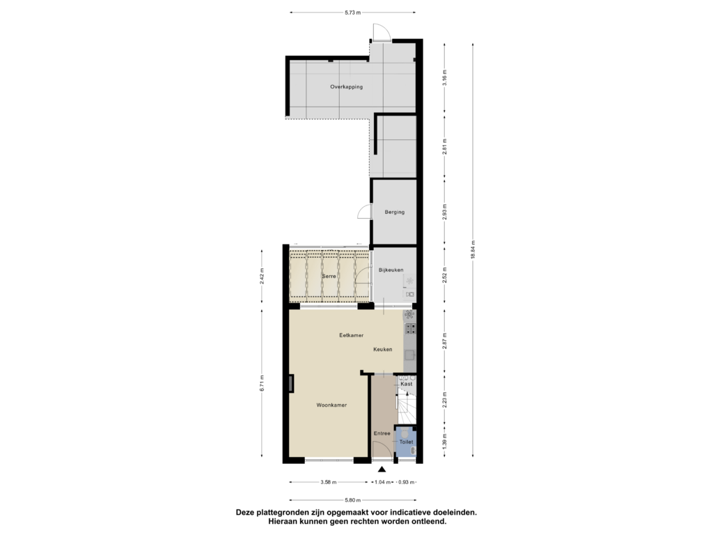 View floorplan of Begane Grond of Johan Willem Frisolaan 4