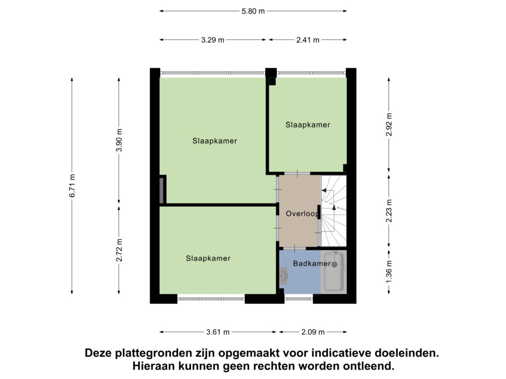 View floorplan of Eerste Verdieping of Johan Willem Frisolaan 4