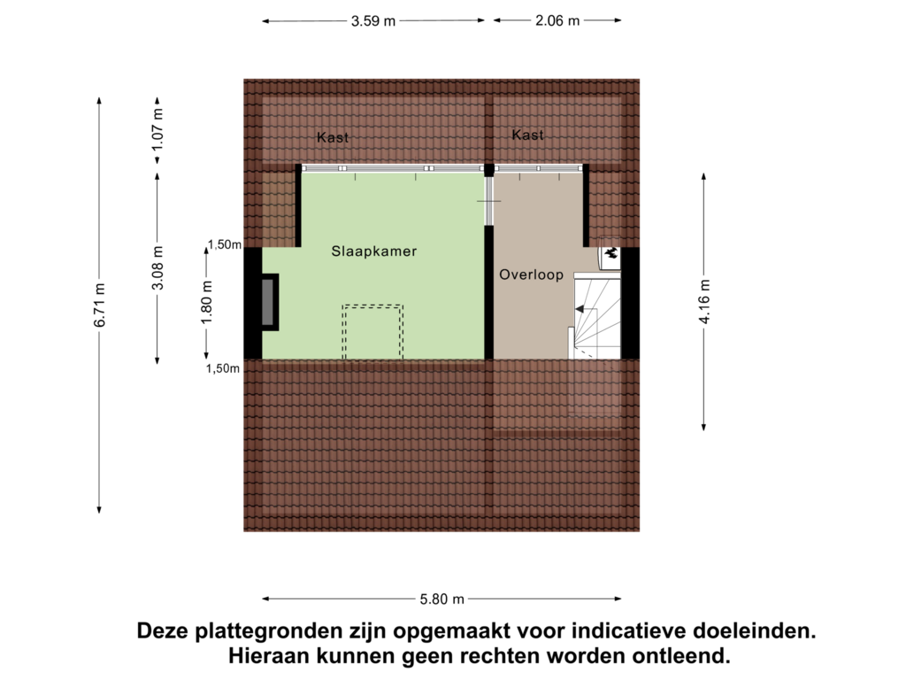 View floorplan of Tweede Verdieping of Johan Willem Frisolaan 4