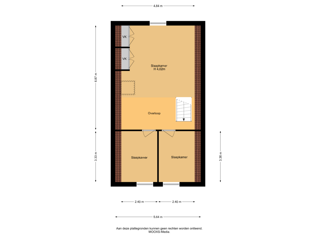 Bekijk plattegrond van 1e Verdieping van Wilhelminastraat 8