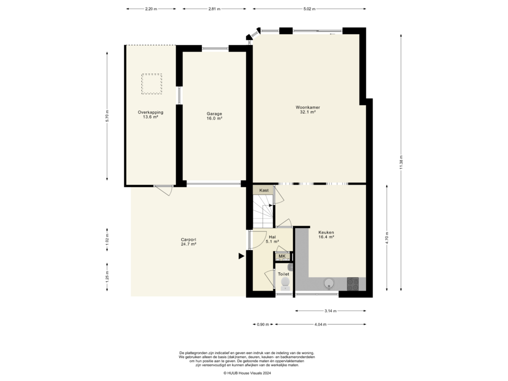 Bekijk plattegrond van Begane Grond van Stuifzandstraat 9