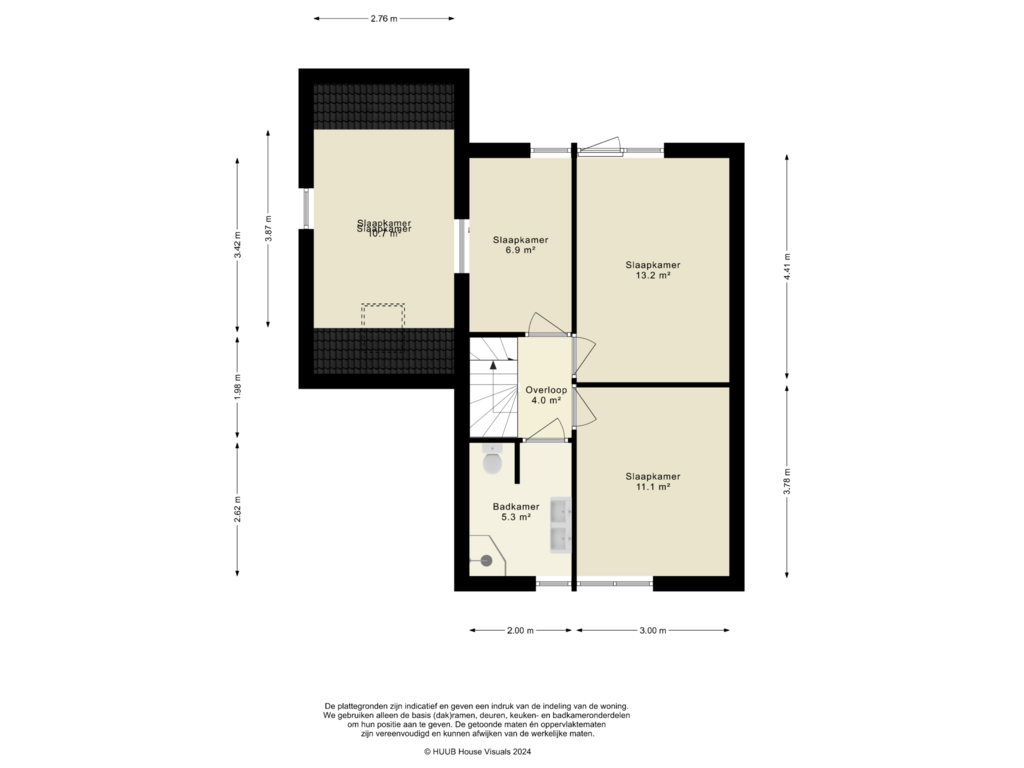 Bekijk plattegrond van 1e Verdieping van Stuifzandstraat 9