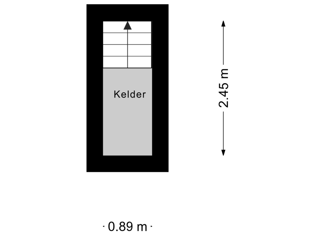 Bekijk plattegrond van Kelder van Mr. Luybenstraat 25