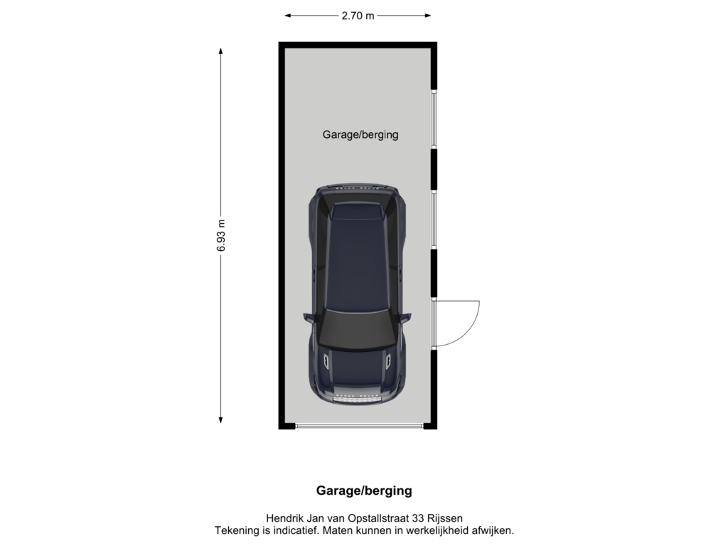 Bekijk plattegrond van Garage van Hendrik Jan van Opstallstraat 33