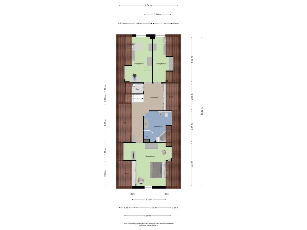 Bekijk plattegrond van Eerste Verdieping van Heiligenweg 9