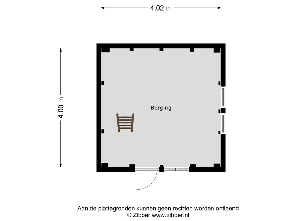 Bekijk plattegrond van Berging van Heiligenweg 9