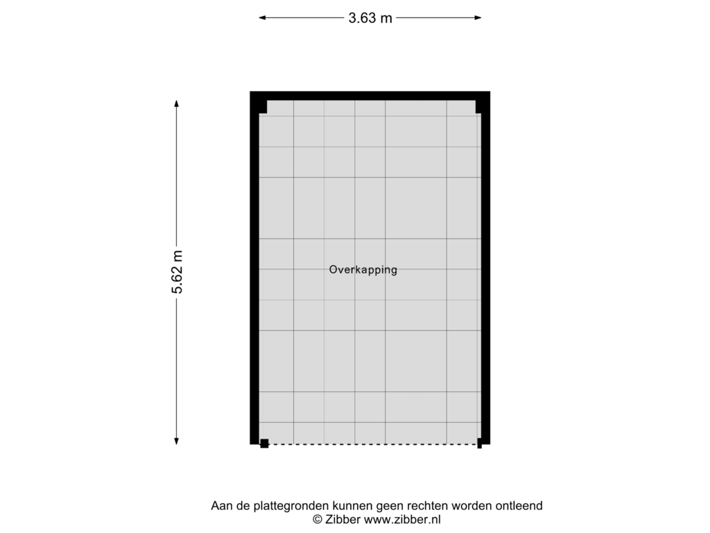 Bekijk plattegrond van Overkapping van Heiligenweg 9