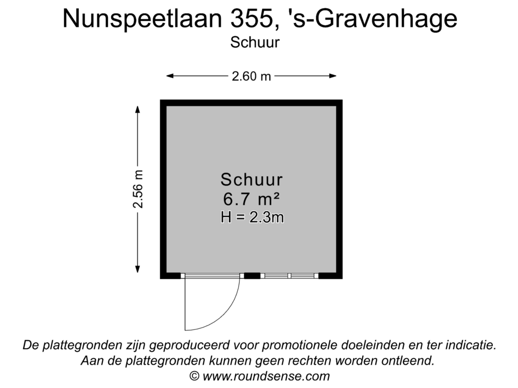 Bekijk plattegrond van Schuur van Nunspeetlaan 355