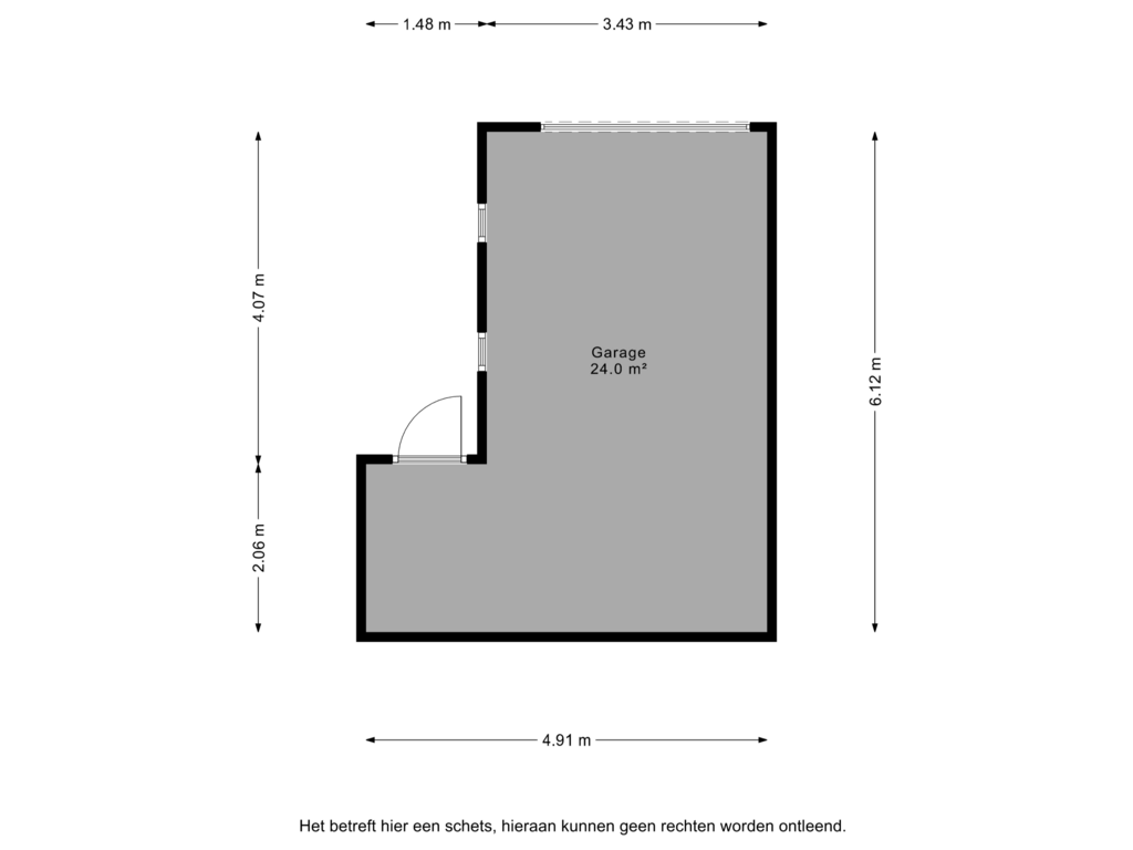 Bekijk plattegrond van Garage van Hugo de Grootstraat 128