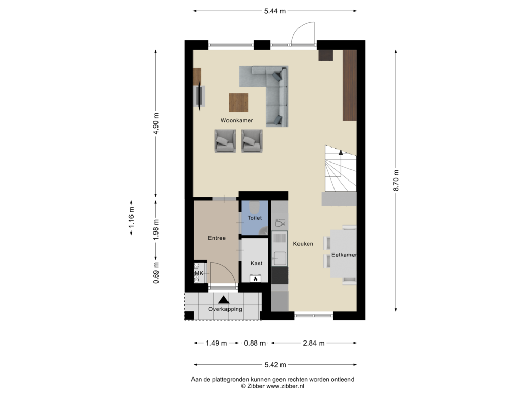 View floorplan of Begane Grond of Wikketuin 6