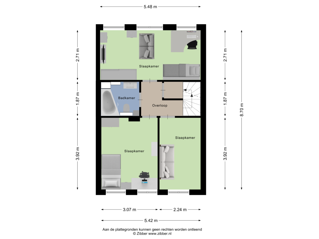 View floorplan of Eerste Verdieping of Wikketuin 6