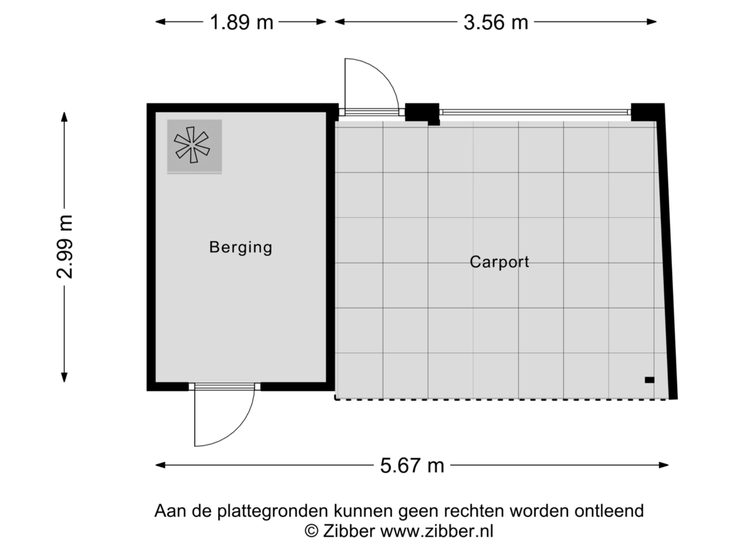 View floorplan of Berging of Wikketuin 6