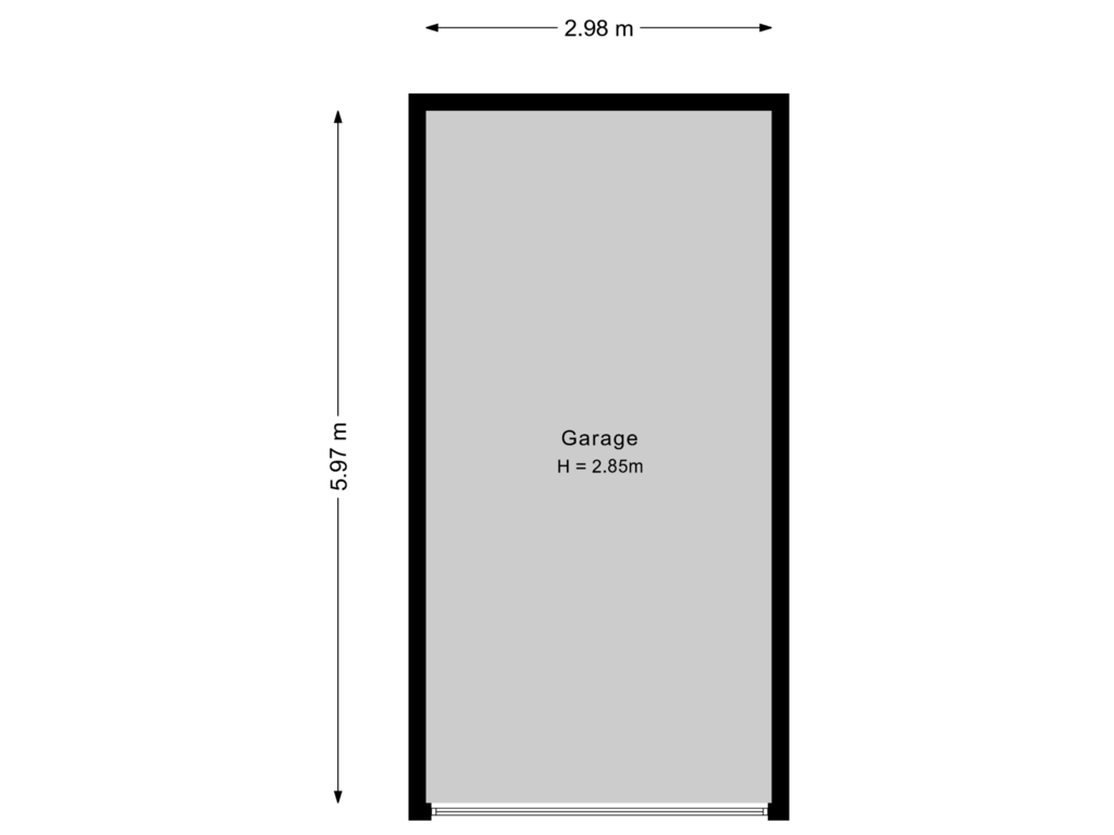 Bekijk plattegrond van Garage van Kopenhagenlaan 106