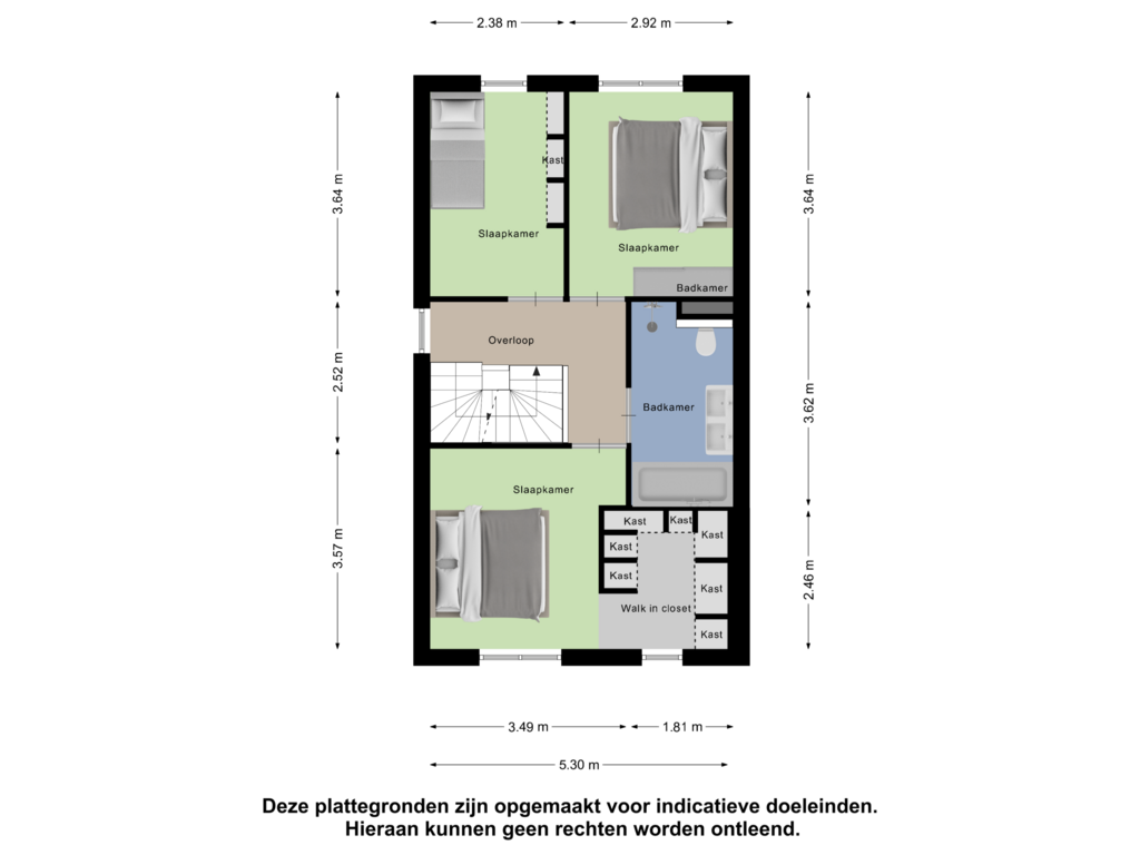 Bekijk plattegrond van Eerste Verdieping van Vendelierstraat 9