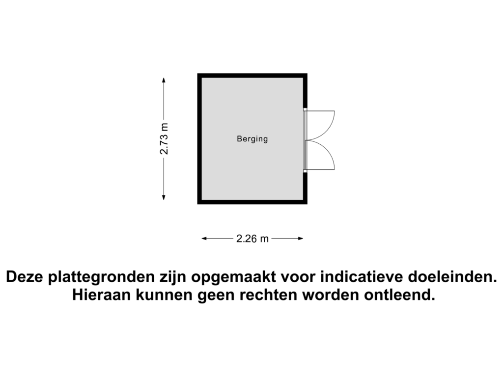 Bekijk plattegrond van Berging van Vendelierstraat 9