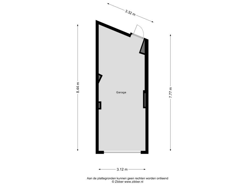 Bekijk plattegrond van Garage van Vondellaan 80