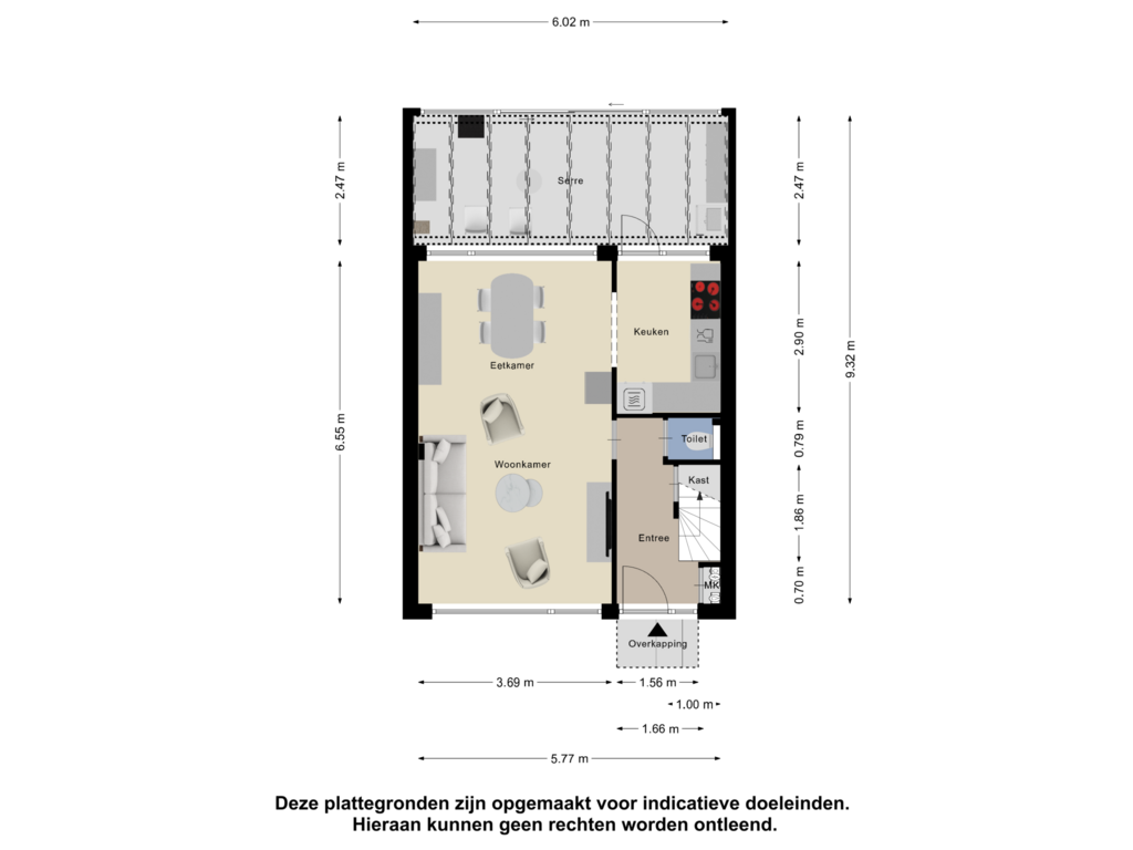 Bekijk plattegrond van Begane Grond van Roodenburgstraat 10