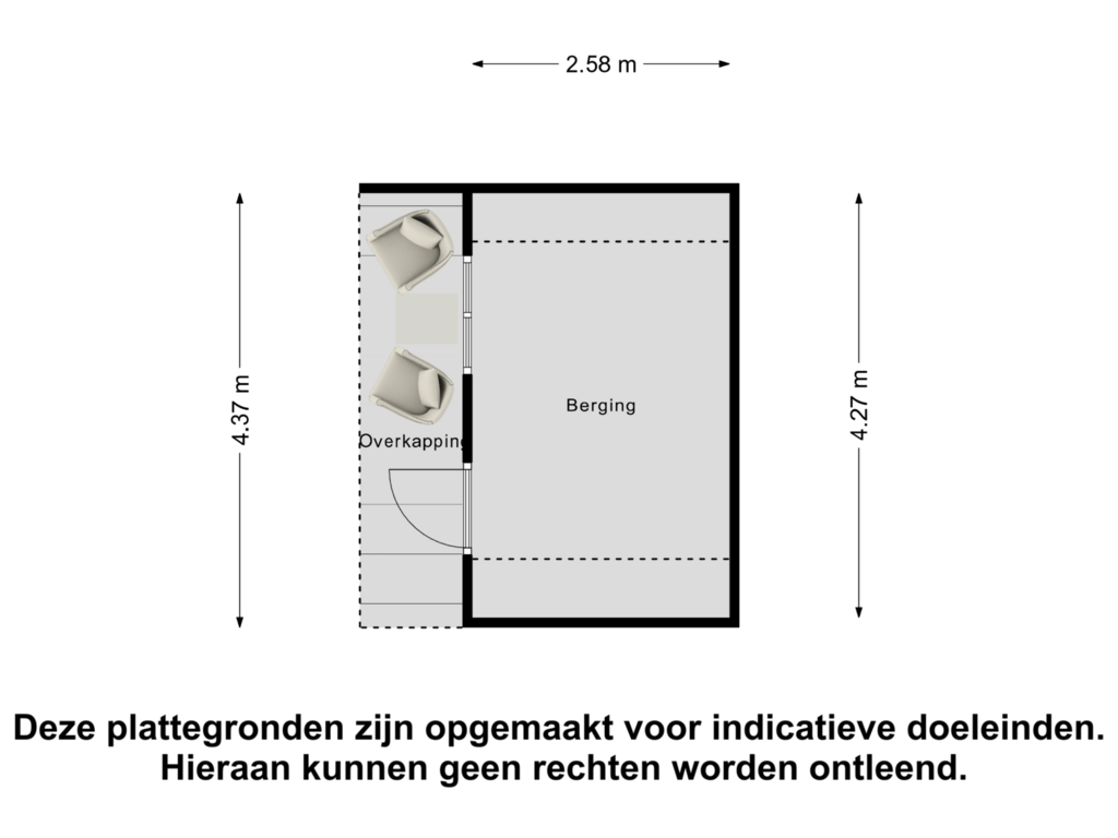 Bekijk plattegrond van Berging van Roodenburgstraat 10